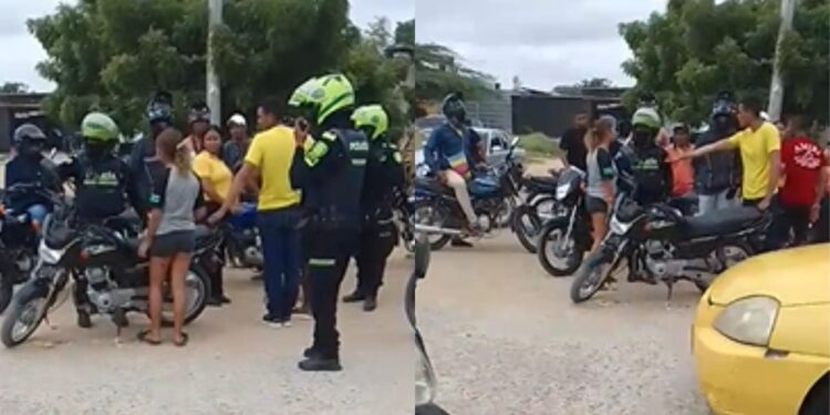 Accidente de motocicleta deja daños materiales en el barrio Las Tunas de Riohacha