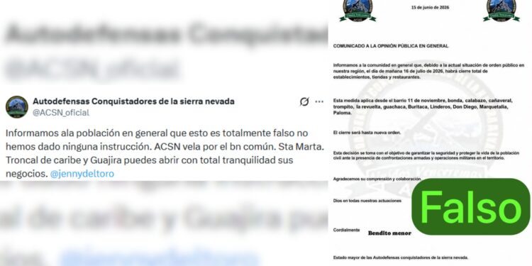ACSN desmienten presunto paro y cierre de comercios en el Magdalena y La Guajira