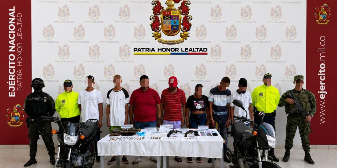 Caen siete presuntos integrantes de estructura delincuencial durante operativo conjunto en Valledupar