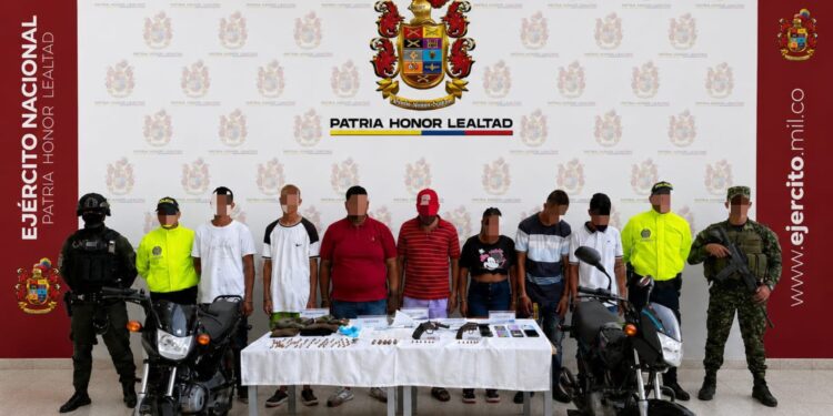 Caen siete presuntos integrantes de estructura delincuencial durante operativo conjunto en Valledupar
