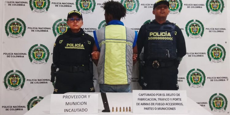 Capturado por porte ilegal de munición durante operativos de control en Riohacha
