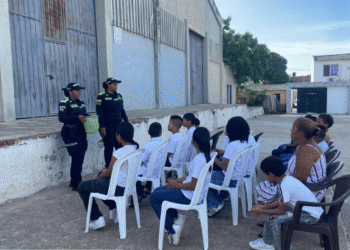 Policía impulsa espacios de formación y convivencia para niños en Riohacha