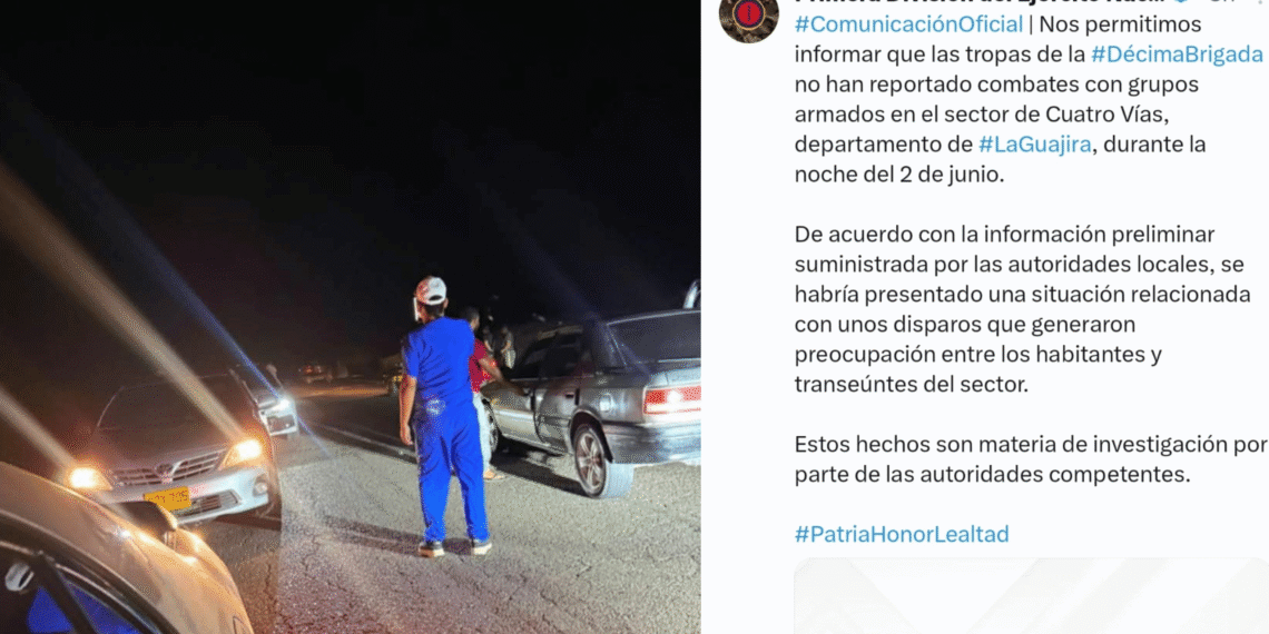 Ejército descarta enfrentamiento con el ELN en sector de Cuatro Vías