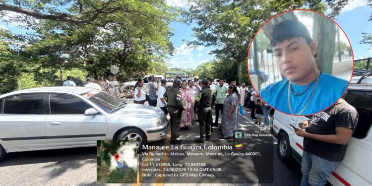 Bloquean vía Riohacha-Maicao para exigir traslado de joven herido en accidente