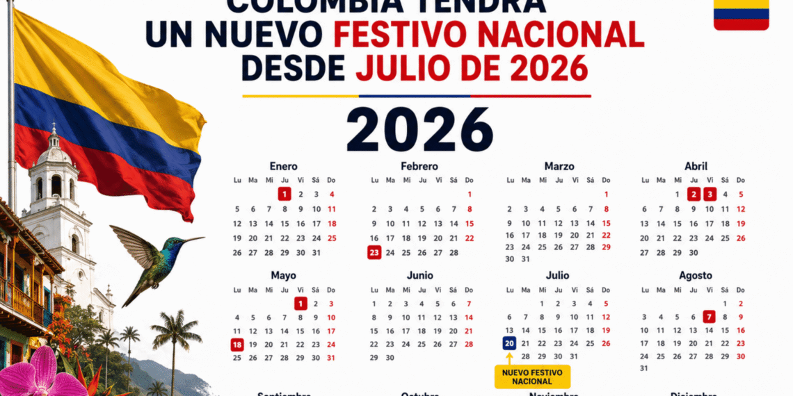 Colombia tendrá un nuevo festivo nacional desde julio de 2026