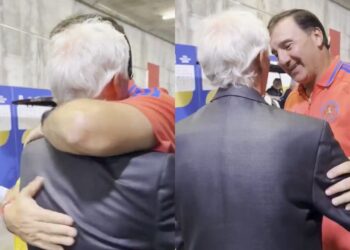 Néstor Lorenzo y José Pékerman protagonizaron un emotivo reencuentro tras la victoria de Colombia sobre Ghana