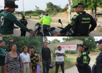 Policía intensifica acciones de seguridad y prevención en la comuna 10 de Riohacha