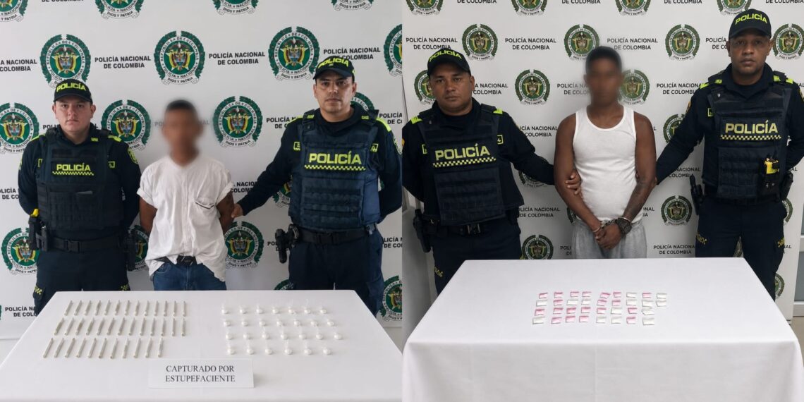 Capturan a dos hombres con cocaína, marihuana y base de coca en operativos realizados en Riohacha