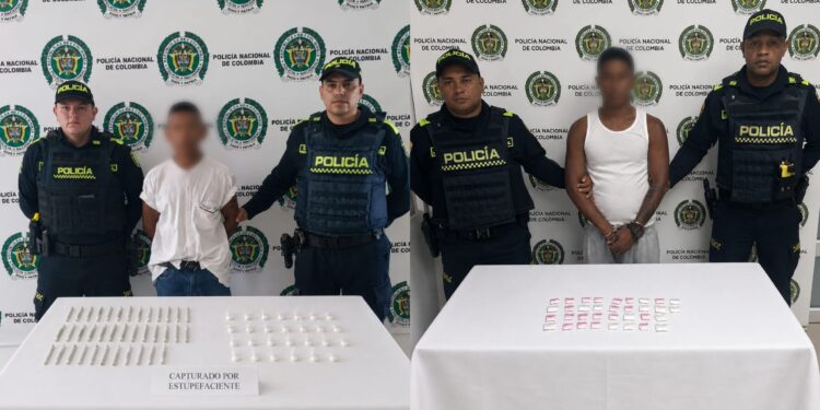 Capturan a dos hombres con cocaína, marihuana y base de coca en operativos realizados en Riohacha