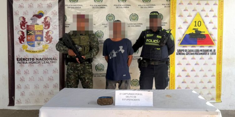 Capturan en Maicao a presunto expendedor de estupefacientes; incautan 251 gramos de marihuana