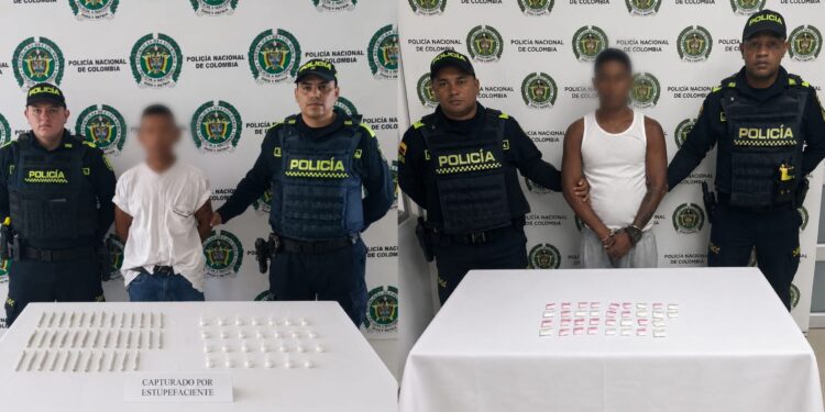 Capturan a dos hombres con cocaína, base de coca y marihuana en operativos en Riohacha