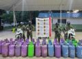 Incautan 41 cilindros utilizados por el ELN para almacenar hidrocarburos en el Magdalena Medio
