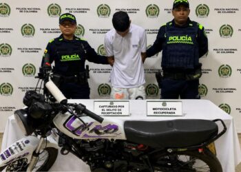 Capturan a un hombre en Villanueva y recuperan motocicleta con reporte de hurto
