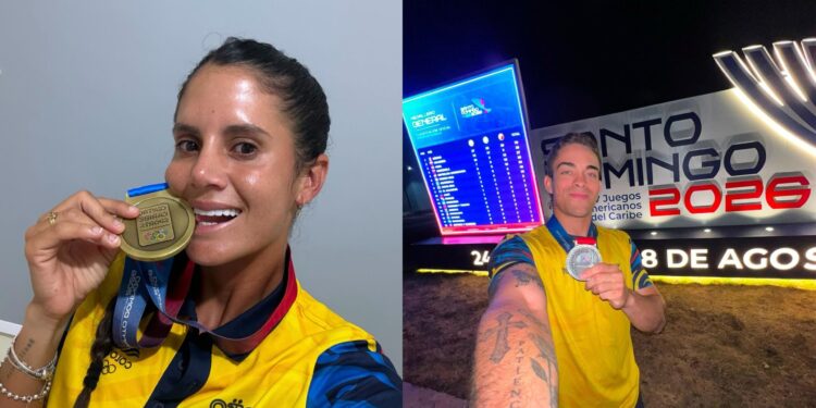 María Paulina Pérez y Cristian Ortega brillan con tres medallas para Colombia