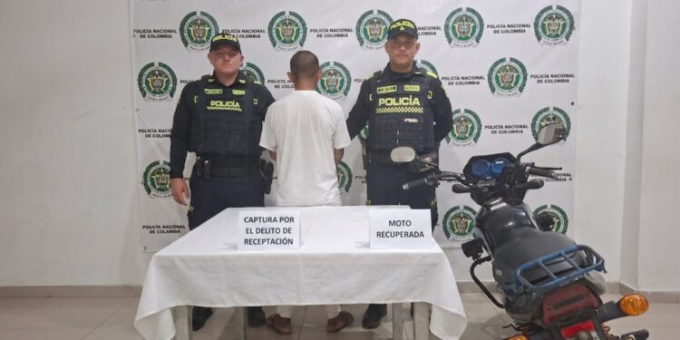 Capturan a joven y recuperan motocicleta solicitada por hurto en Riohacha