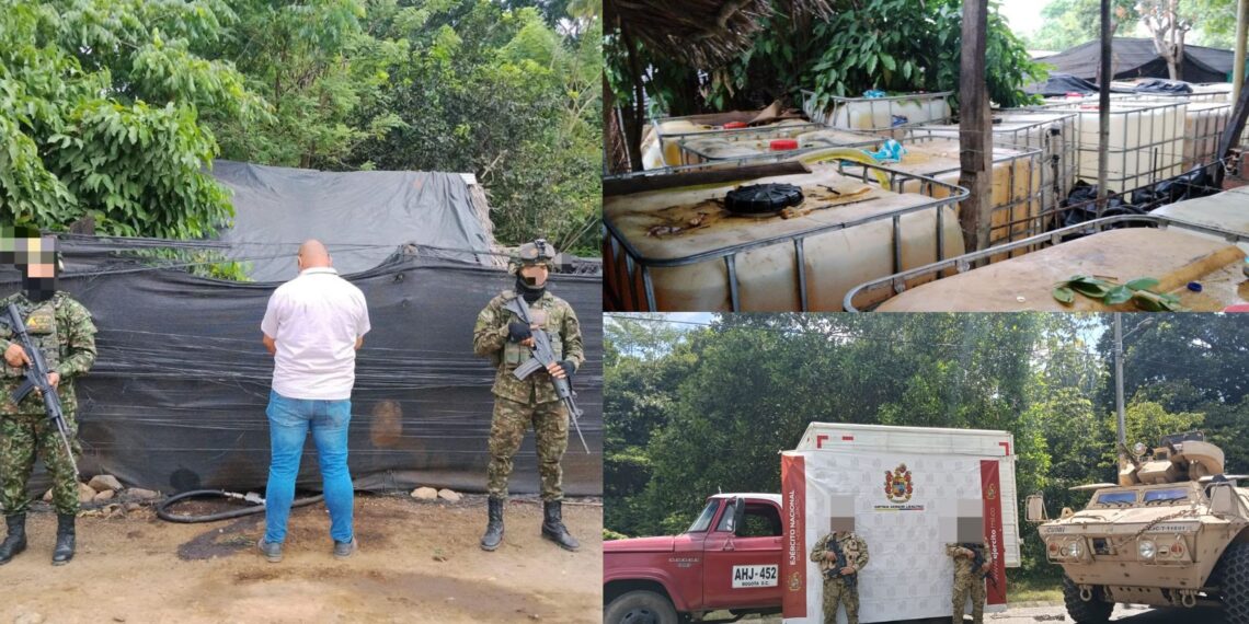 Recuperan 11.000 galones de hidrocarburos en operativos militares realizados en el Cesar