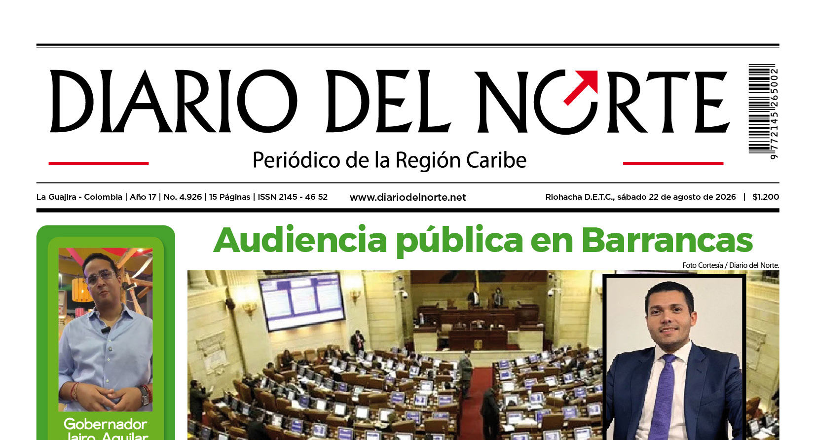 Esta es nuestra edición de hoy sábado 22 de agosto de 2026