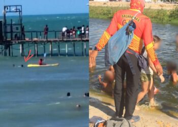 Salvavidas rescataron a tres personas y retiraron a 34 menores que se bañaban solos en playas de Riohacha