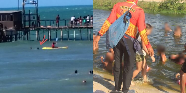 Salvavidas rescataron a tres personas y retiraron a 34 menores que se bañaban solos en playas de Riohacha