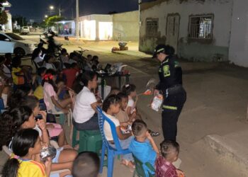 Policía Comunitaria llevó jornada de ‘Cine al Barrio’ para fortalecer la convivencia en Paraguachón