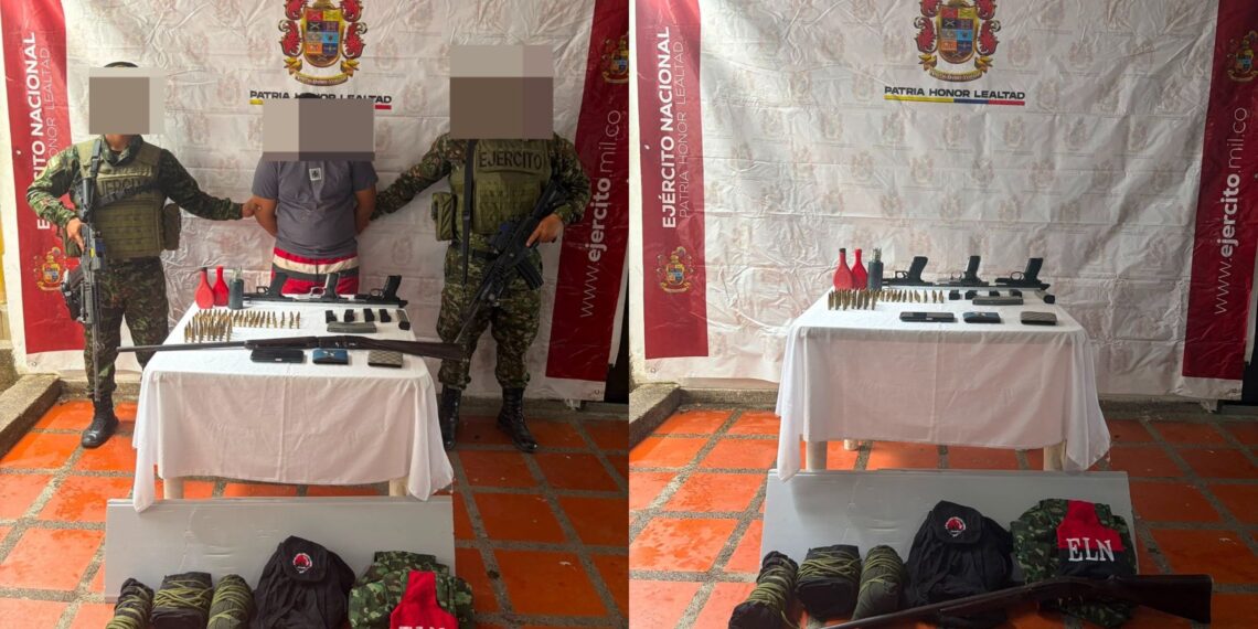Ejército captura a presunto integrante del ELN y evita posible amenaza en la Ruta Nacional 45