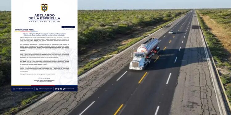 Gobierno entrante pide frenar contratos por 3,2 billones de Invías en La Guajira