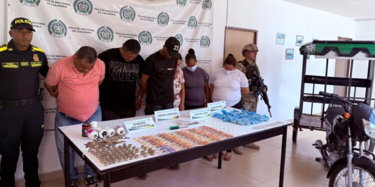 Capturan a seis presuntos integrantes de “Los Pikachu” por tráfico de estupefacientes en La Guajira