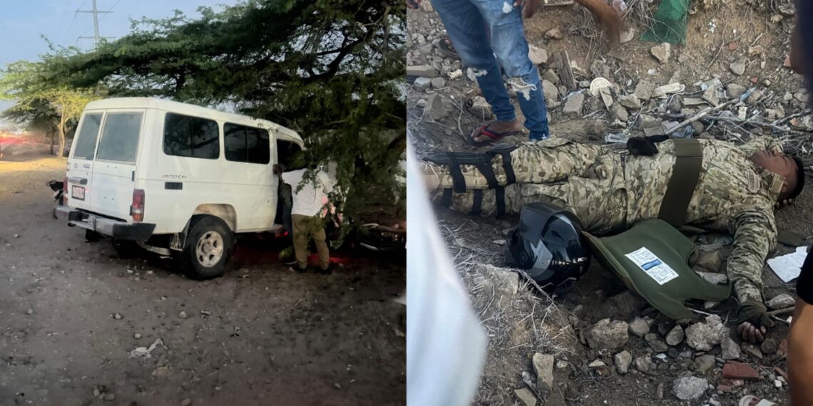 Cuatro soldados resultaron heridos tras ser arrollados por una camioneta en la vía Maicao–Riohacha