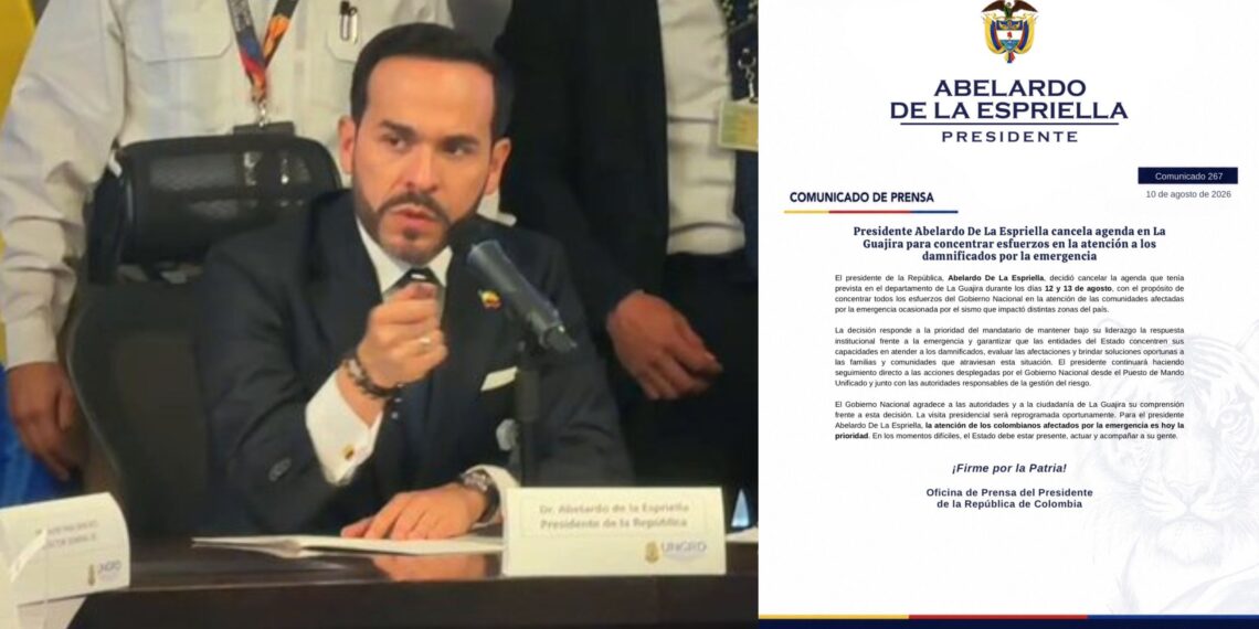 Abelardo De La Espriella cancela agenda en La Guajira y prioriza atención a damnificados por emergencia sísmica