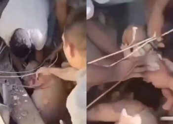Rescatan con vida a una mujer y su bebé atrapados tras colapso de edificio en Cali