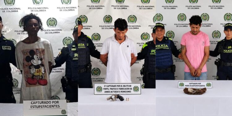 Capturan a tres hombres durante operativos de vigilancia y control en Maicao