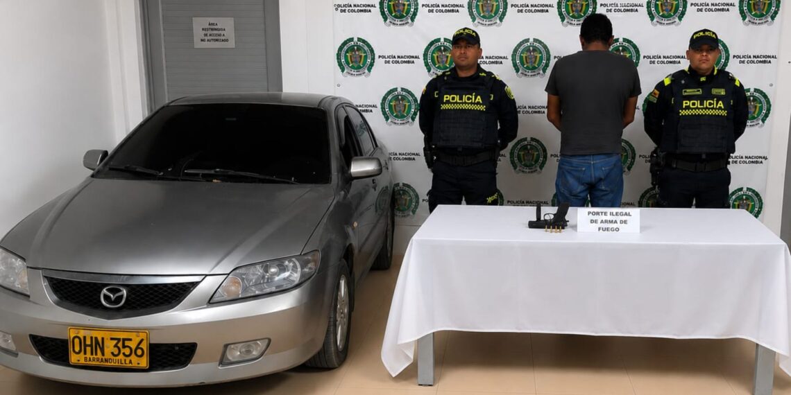 Capturado en flagrancia por porte ilegal de arma de fuego en Barrancas