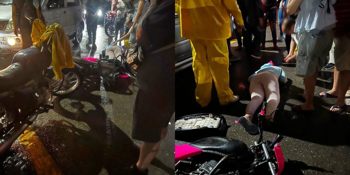 Joven resulta gravemente herida tras accidente de tránsito en el centro de Villanueva