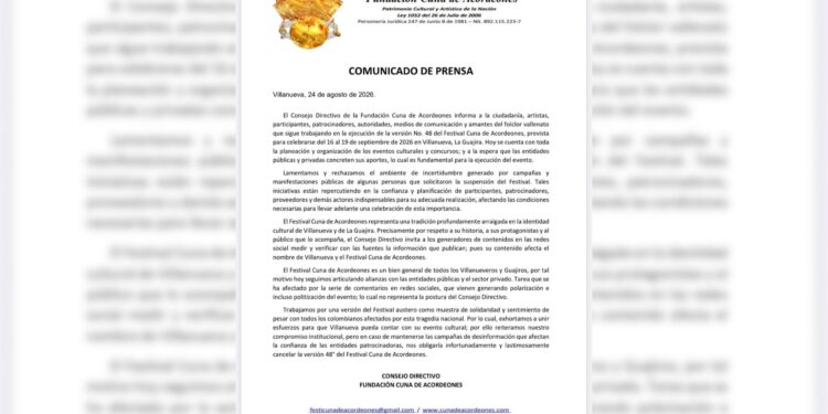 Fundación Cuna de Acordeones mantiene en marcha la edición 48 del festival