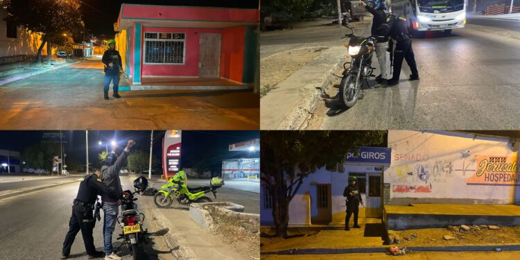 “Amanecer Seguro”: Policía refuerza operativos de vigilancia y prevención en Riohacha