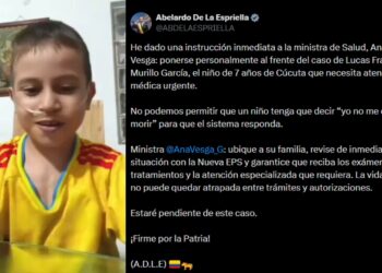 Menor con cardiopatía pidió ayuda al presidente Abelardo de la Espriella: Gobierno ordenó atención inmediata