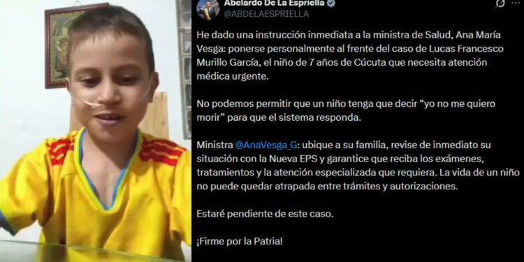 Menor con cardiopatía pidió ayuda al presidente Abelardo de la Espriella: Gobierno ordenó atención inmediata