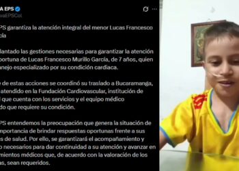 Nueva EPS confirma traslado de menor con cardiopatía a centro especializado de cuarto nivel en Bucaramanga