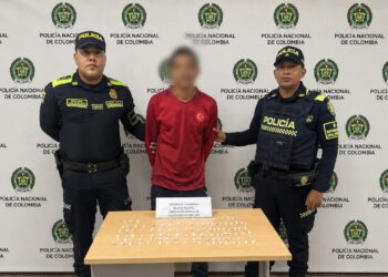 Capturan en flagrancia a presunto expendedor de estupefacientes en el Mercado Nuevo de Riohacha