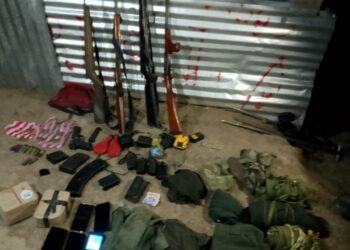 Operación conjunta deja cuatro presuntos integrantes del ELN capturados y armas incautadas en El Paso, Cesar