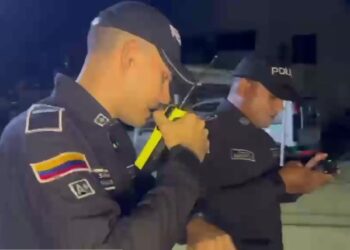 Policía refuerza la seguridad nocturna en Riohacha con vigilancia aérea