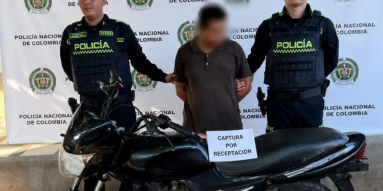 Capturan a un hombre por receptación y recuperan motocicleta hurtada en Fonseca