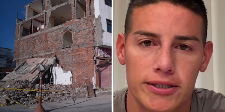 James Rodríguez anuncia ayudas para reconstrucción tras terremoto en Colombia
