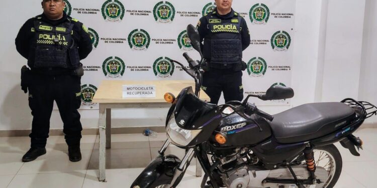 Policía recuperó motocicleta hurtada tras activar el Plan Candado en Riohacha