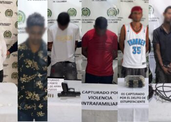 Capturan a ocho personas e incautan drogas y armas en operativos de la Policía en La Guajira