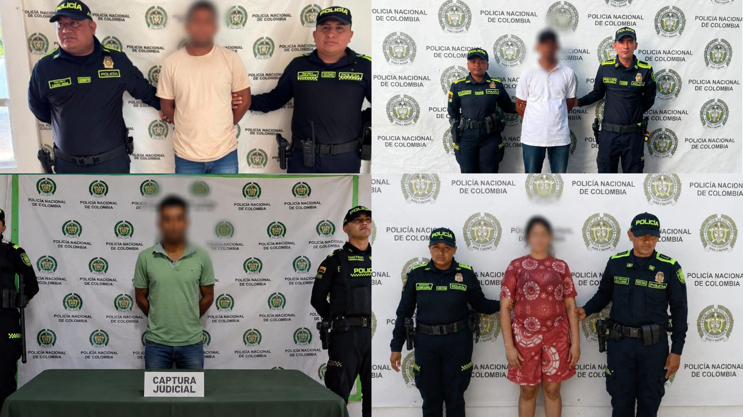 Cuatro personas fueron capturadas por orden judicial en La Guajira