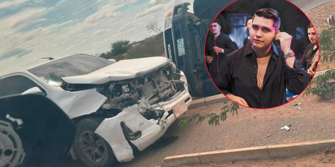 Cantante vallenato Simón Figueroa resultó herido en accidente en la vía Uribia-Cuatro Vías