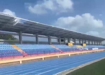 Denuncian riesgo por láminas desprendidas en cubierta del estadio Federico Serrano Soto