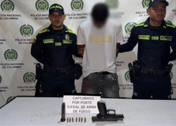 Capturan a hombre con pistola y siete cartuchos durante operativo policial en Maicao