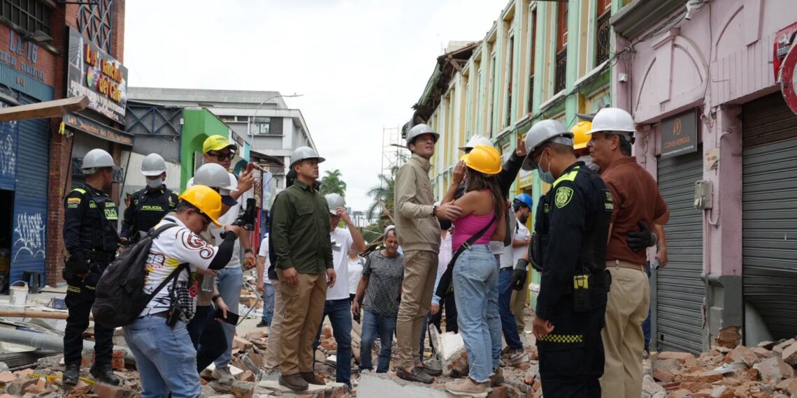 Gobierno prepara plan de reconstrucción para comerciantes afectados por terremoto en Pereira